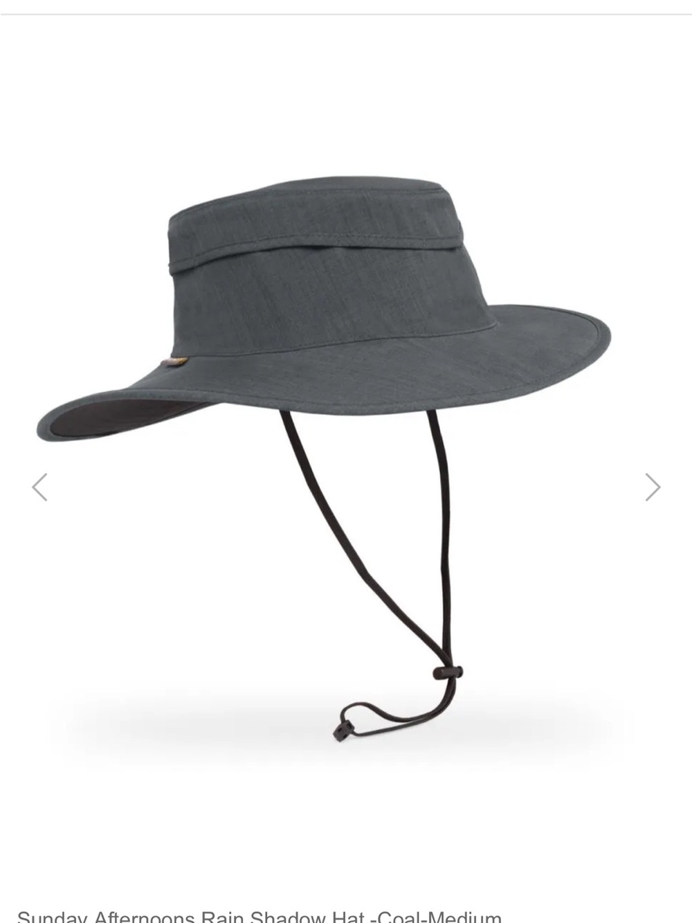 Sunday Rain Shadow Hat - Coal Sz M